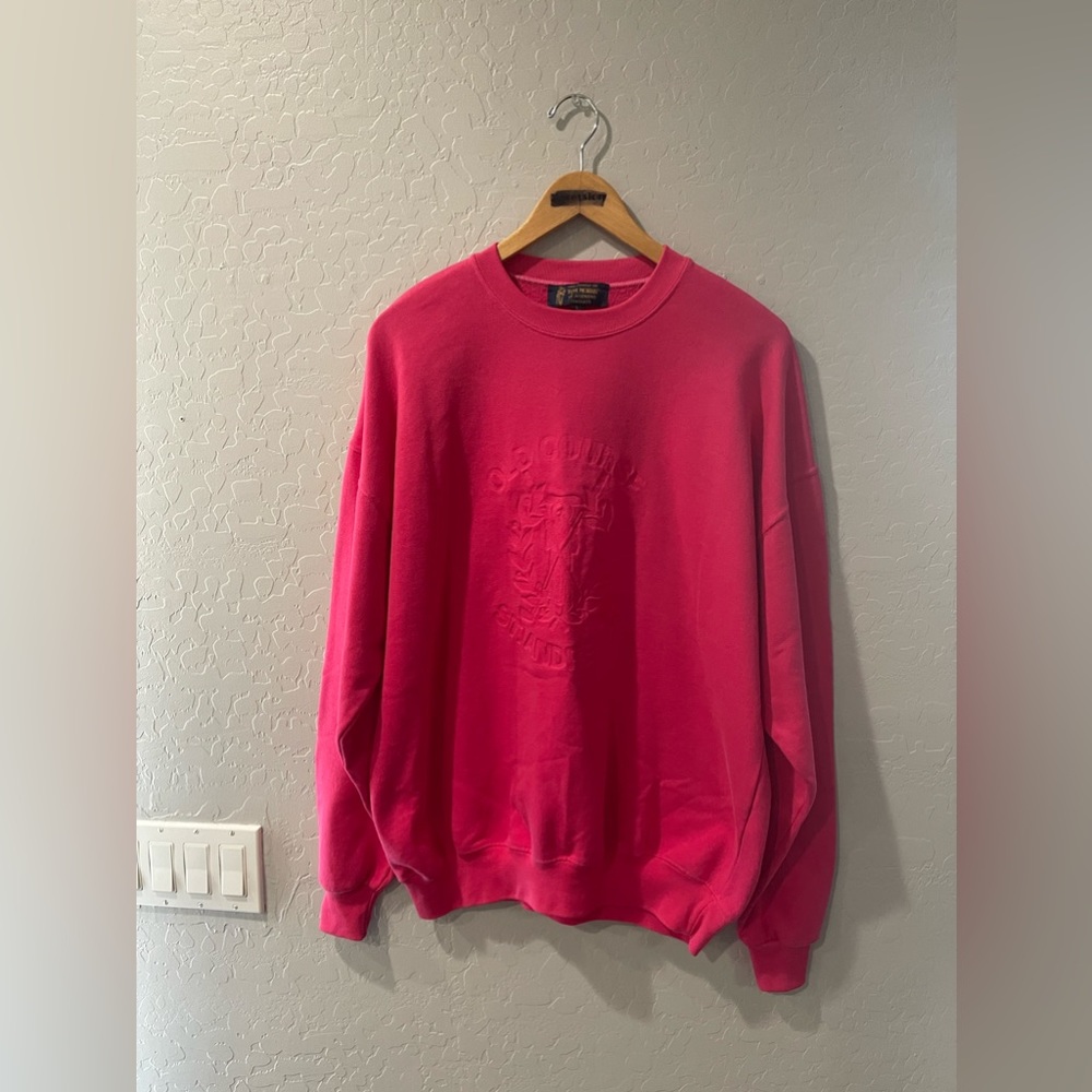 Vintage Tom‎ Morris St. Andrew’s Golf Embossed Sweatshirt Size Large